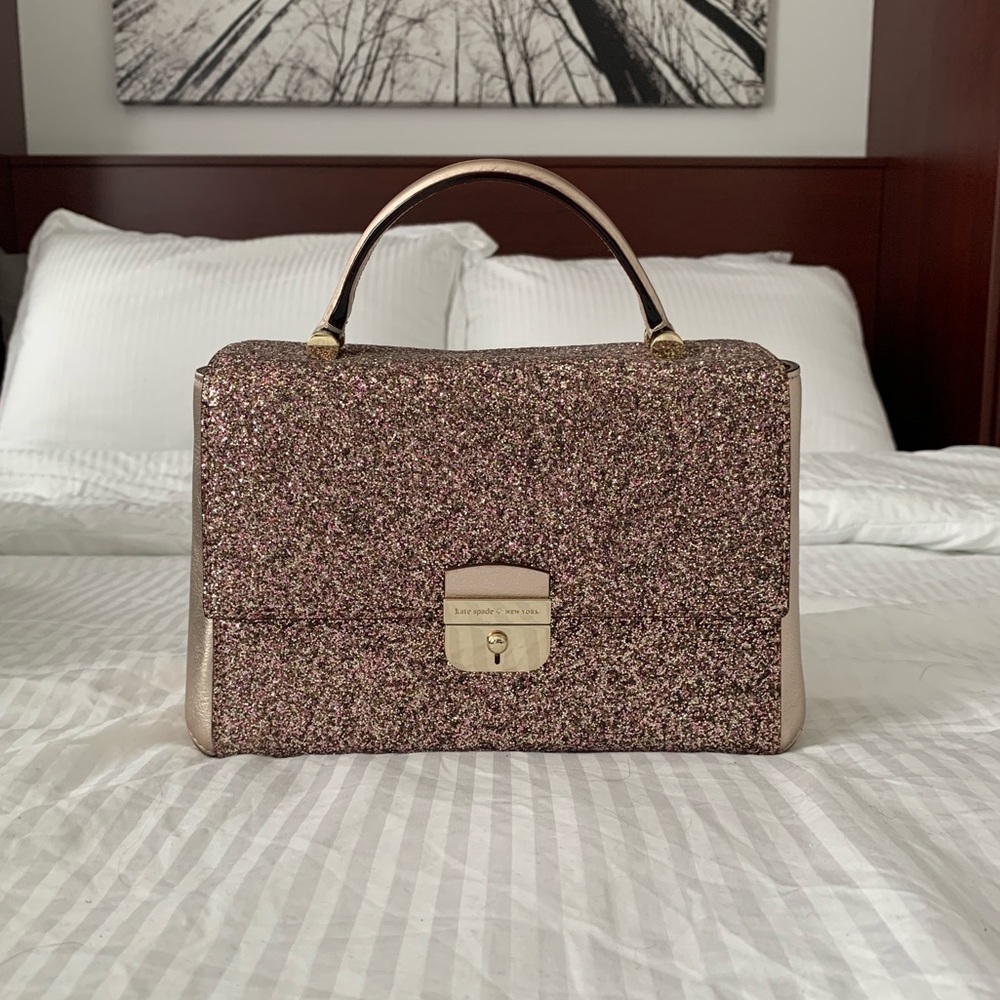 Kate Spade Pink Glitter Crossbody